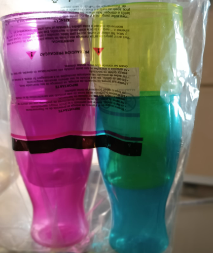 COPAS PLASTICO 4 PIEZAS