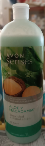 SHAMPOO SENSES ALOE Y MACADAMIA