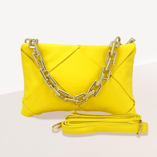 Cartera Versatil. Amarilla