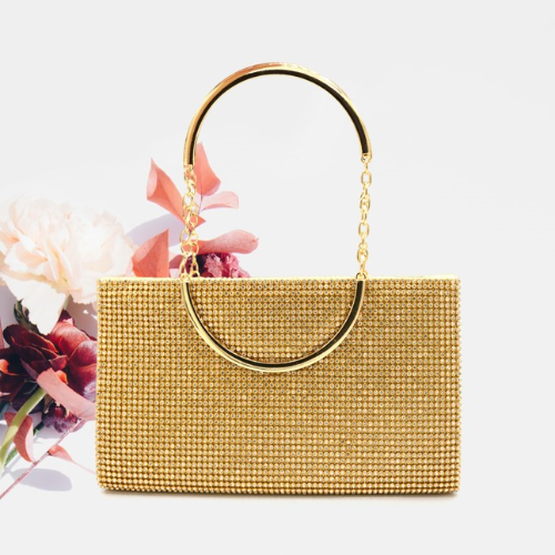 Cartera fiesta. Glam. Dorada