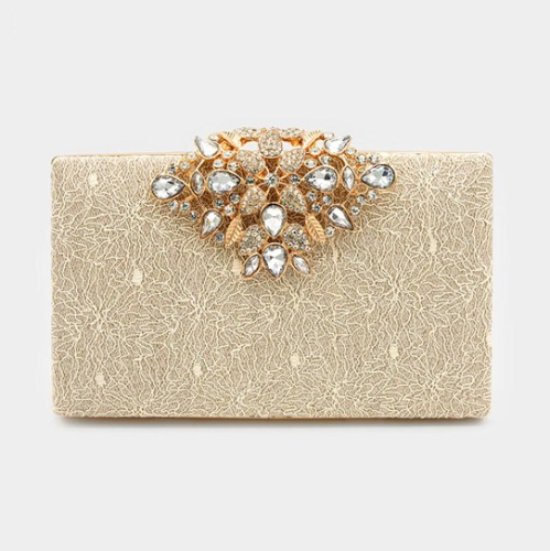 Clutch glam. Dorado