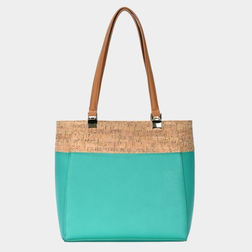 Cartera Corcho. Verde