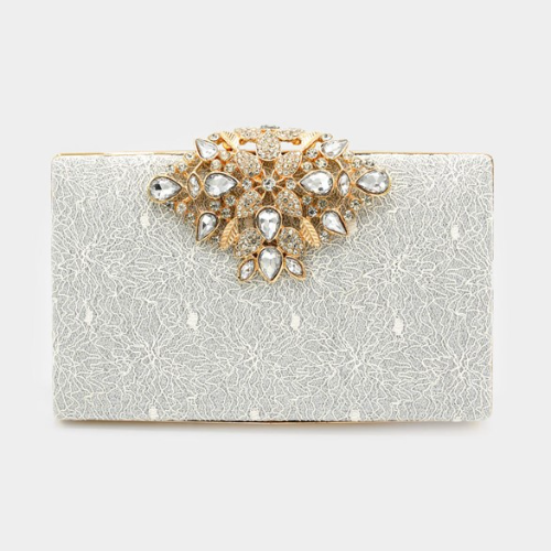 Clutch Glam. Blanca
