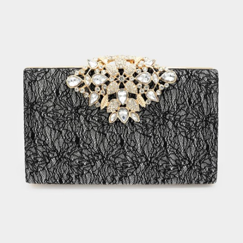 Clutch Glam. Negra