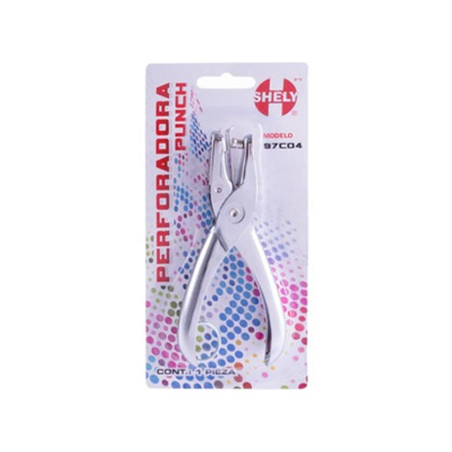 Perforadora Shely Metálica De 1 Orificio, 6 Mm