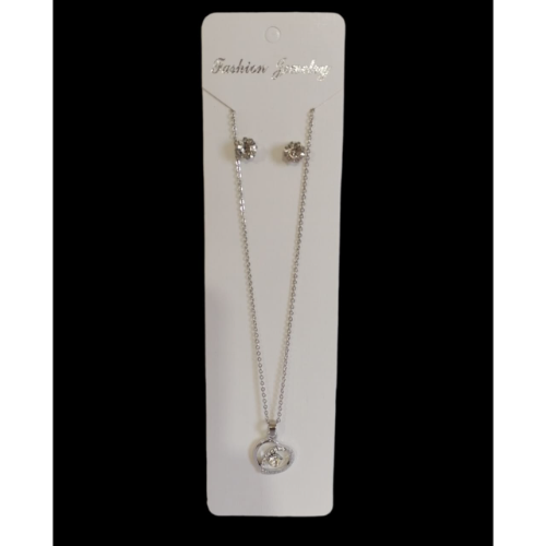 Cadena + Arito😍 Dije corazon con detalles con piedritas